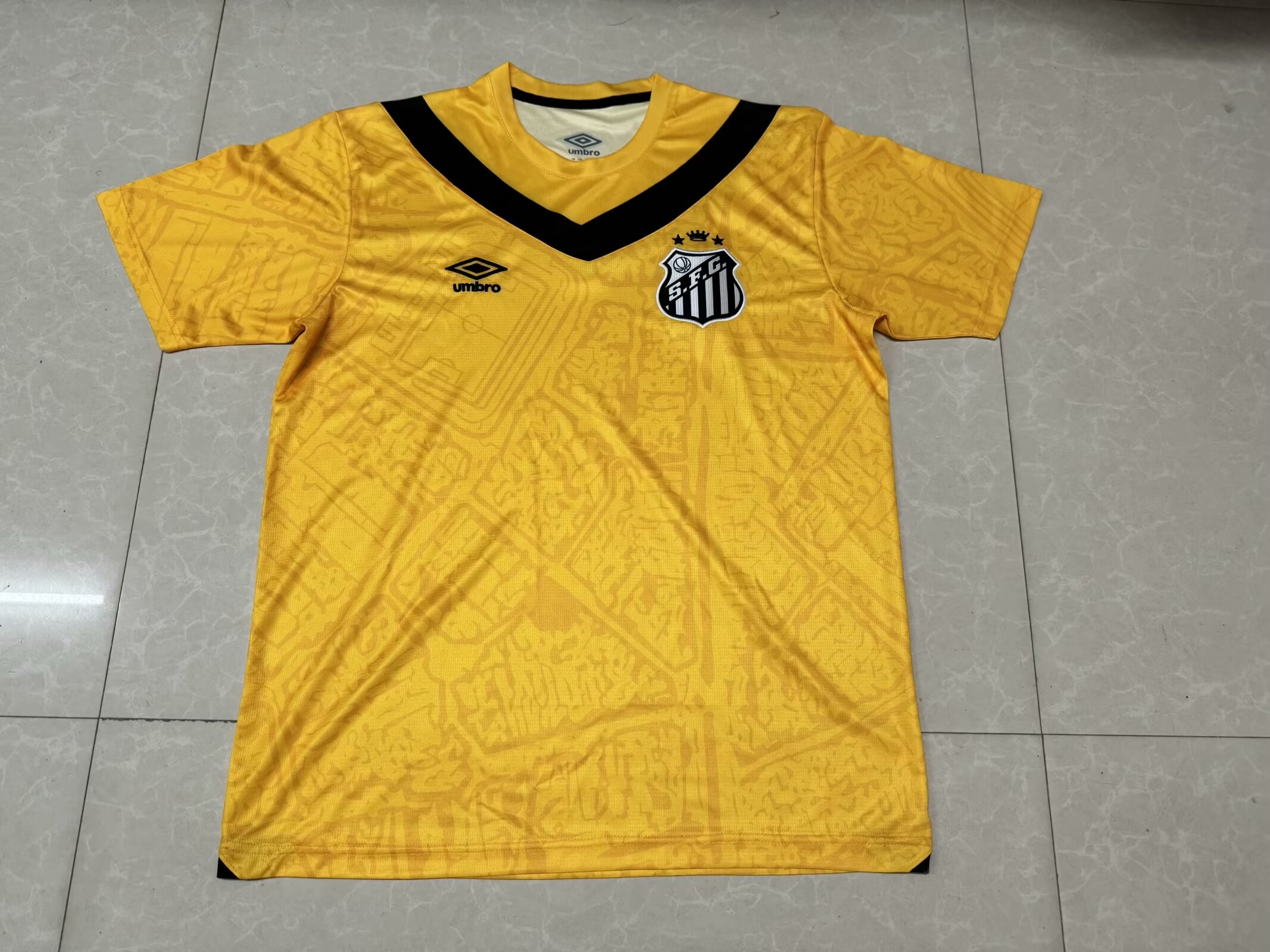 AAA Quality Santos 24/25 Third Yellow Soccer Jersey